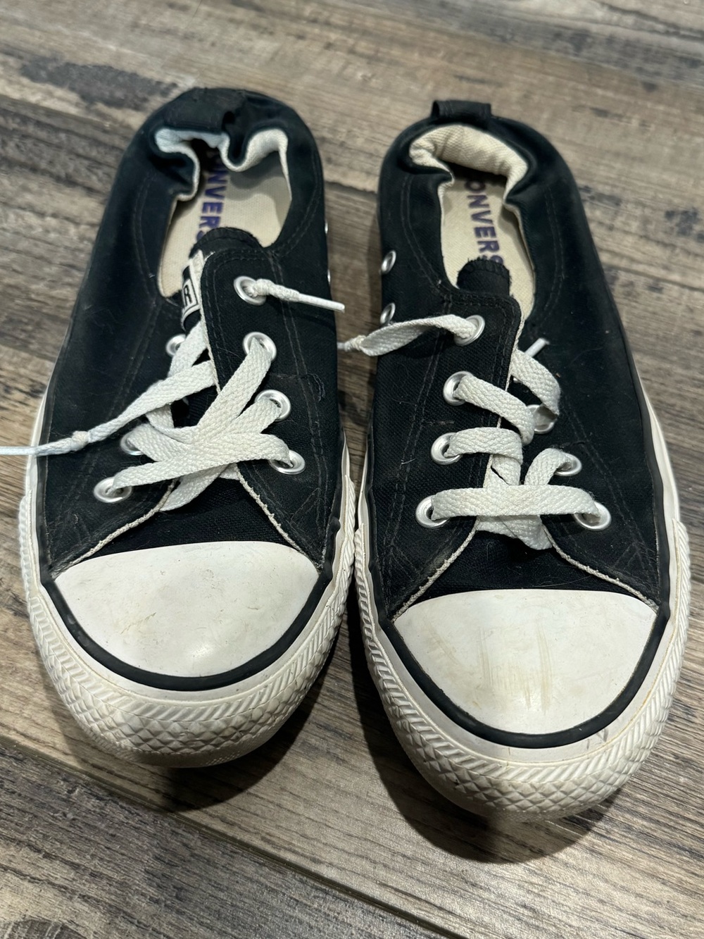Converse women’s Black Canvas Low-Top Sneakers